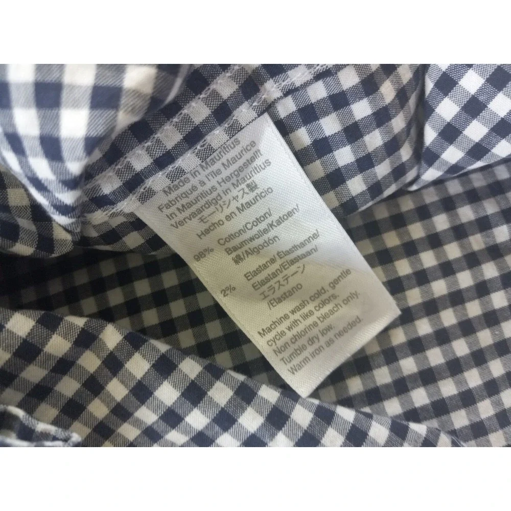 J CREW By Mercantile Flex Men's Large Slim Fit Long-sleeved Buttons Shirt Plaid